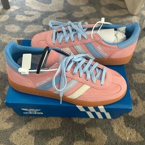 Adidas Spezial Pink and Blue Sneakers